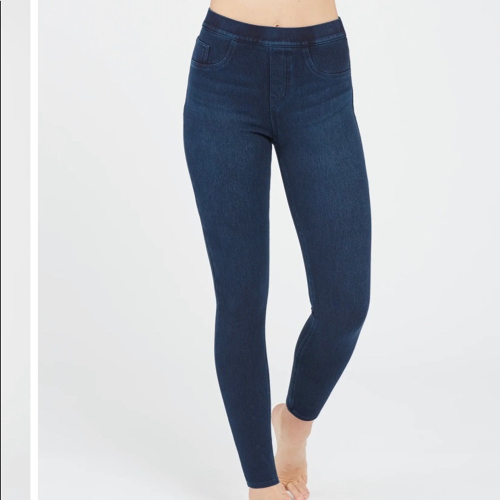 Spanx Jean-ish ankle leggings Size S